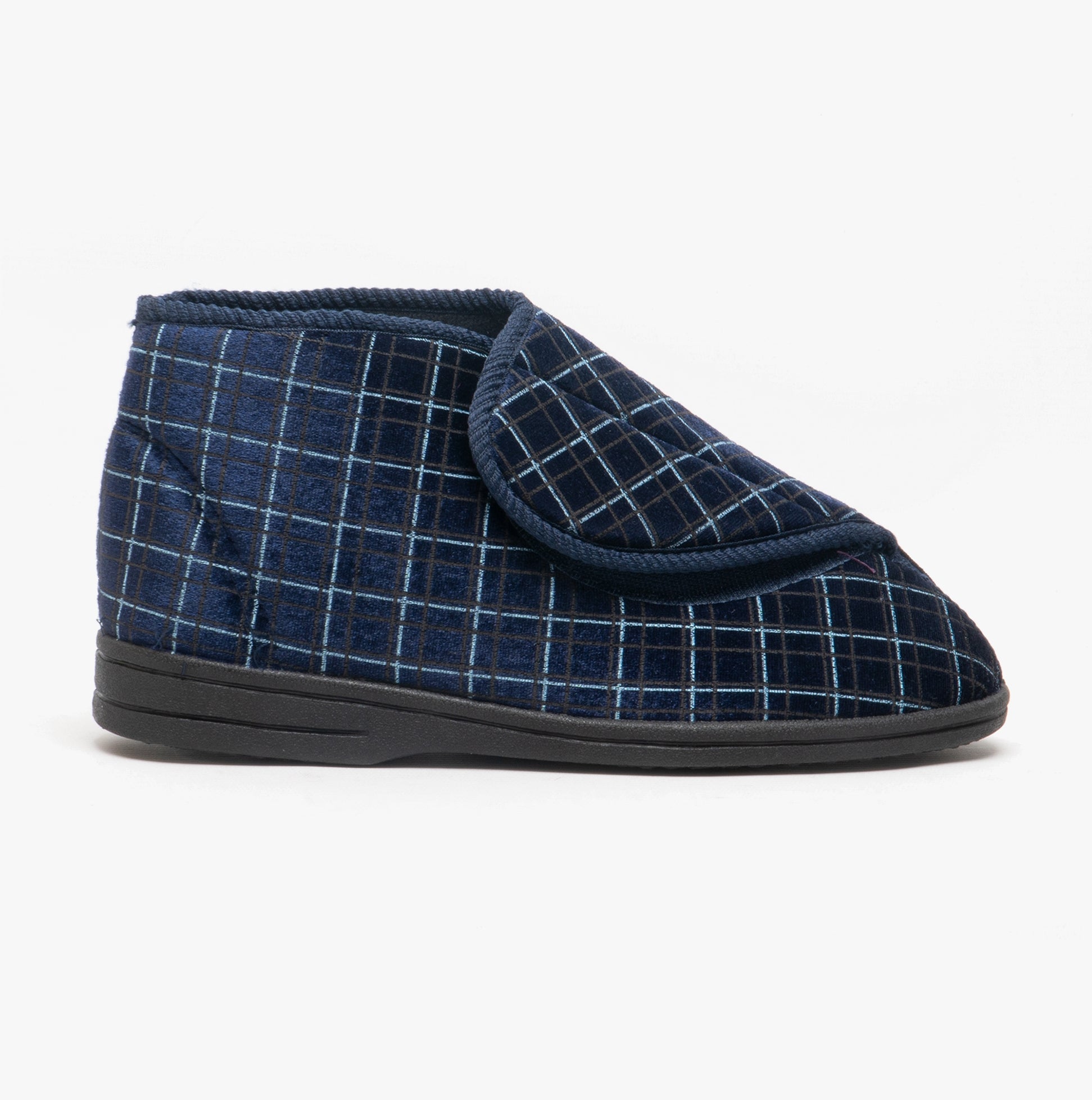 Zedzzz BERTIE Mens Boot Slippers Navy | House Of Slippers