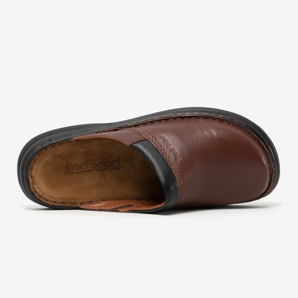 Josef Seibel MAX Mens Clogs Brandy