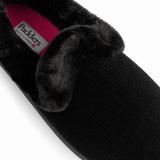 Padders REPOSE Womens (2E Fit) Full Slippers Black