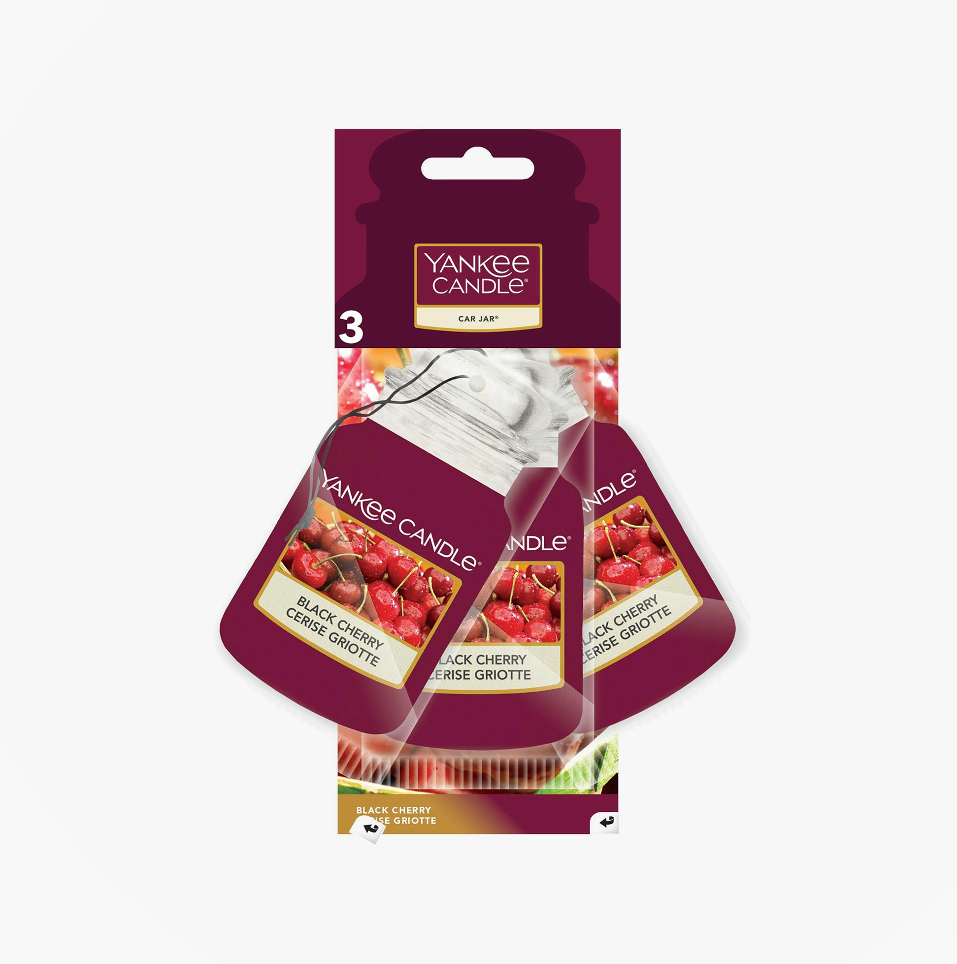 Black Cherry 3 Pack Car Air Freshener Jars