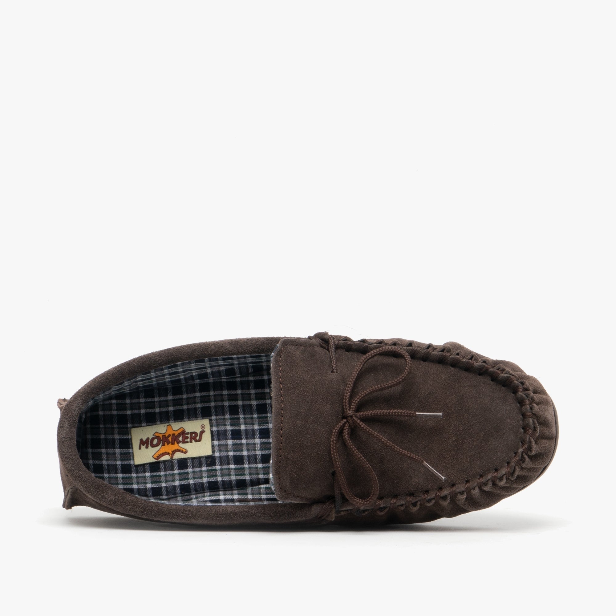 Mokkers BRUCE Mens Moccasin Slippers Dark Brown | House Of Slippers