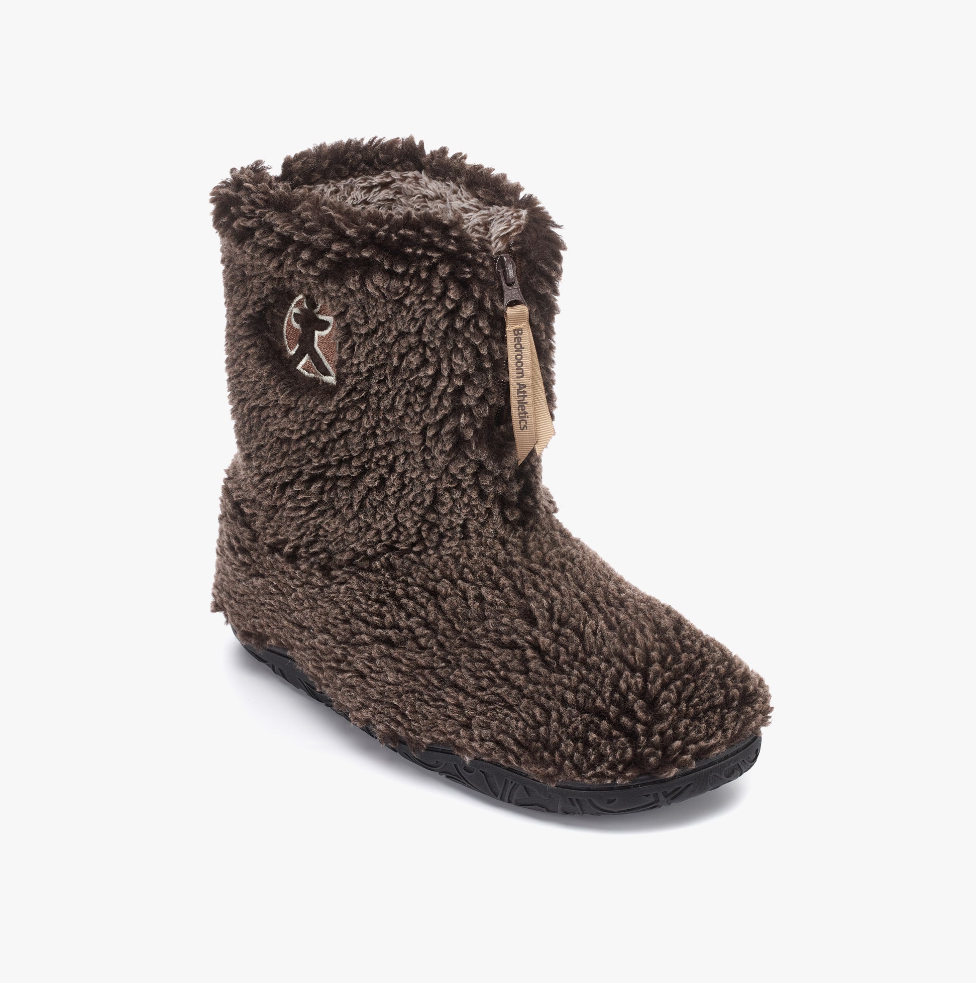 Bedroom Athletics GOSLING Mens Boot Slippers Washed Dark Chocolate