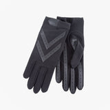 Totes Isotoner ORIGINAL STRETCH GLOVE WITH SMARTOUCH Womens Gloves Charcoal