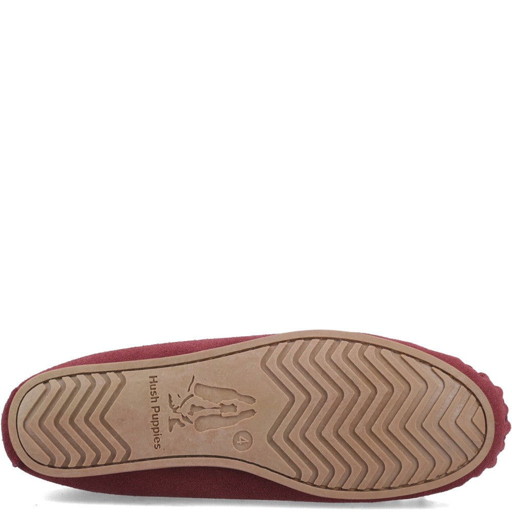 Hush Puppies Allie Womens Moccasins Wine