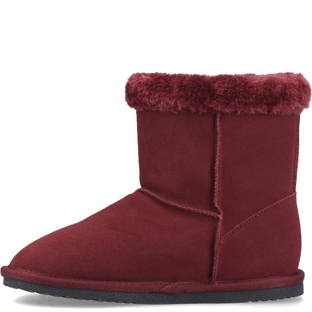 Hush Puppies Ashleigh Womens Slipper Boots Wine
