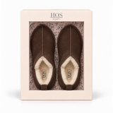 HOS Sheepskin TIA Womens Slipper Boots Espresso
