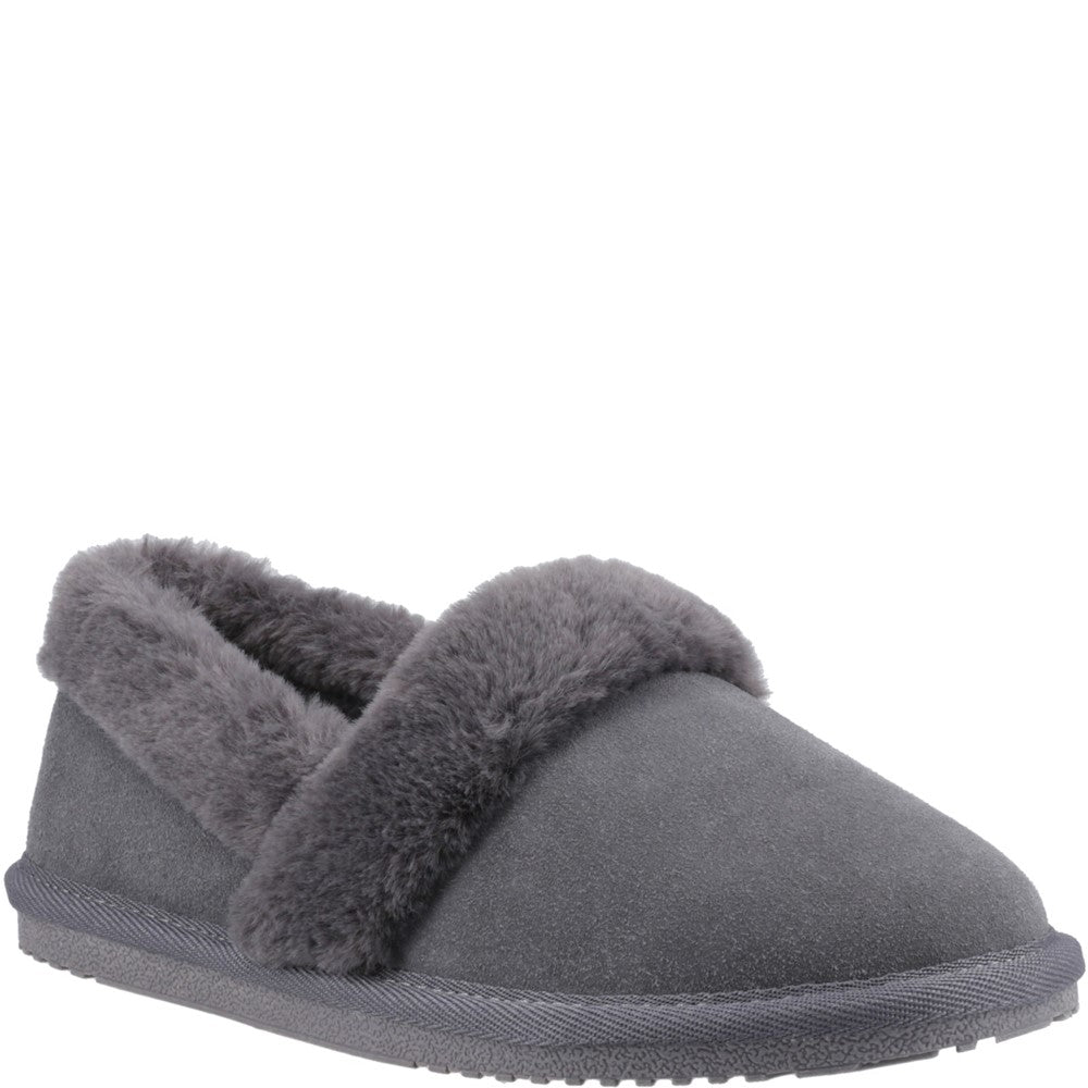 Hush Puppies Ariel Womens Full Slippers Grey