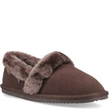 Hush Puppies Ariel Womens Full Slippers Chocolate