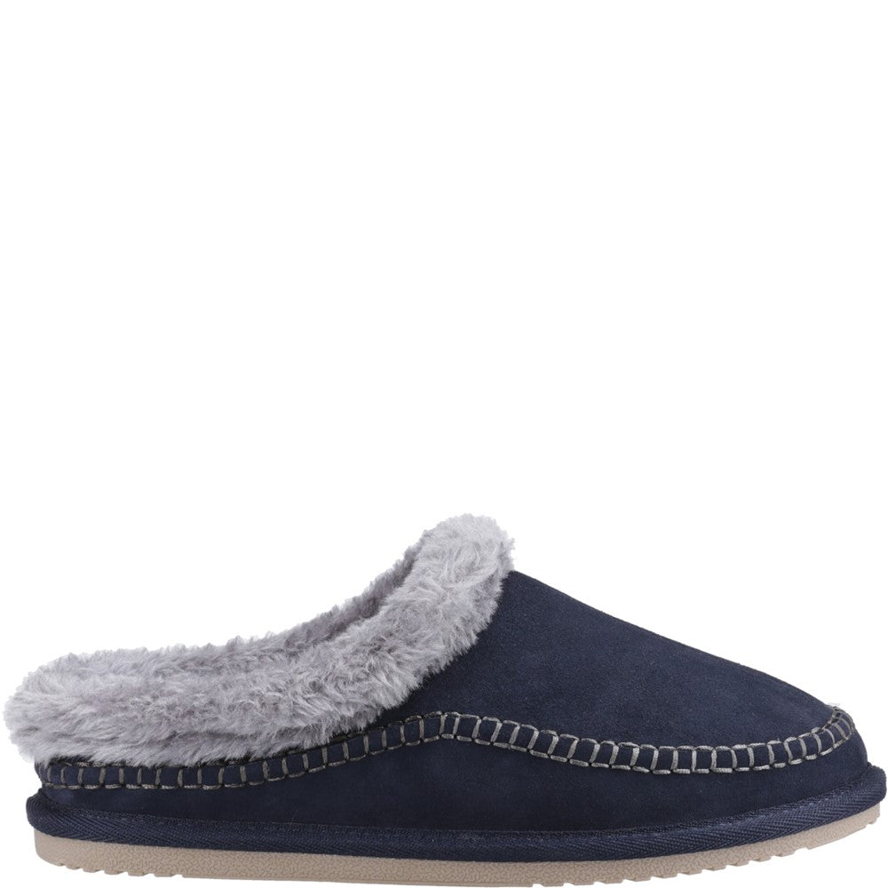 Hush Puppies Atticus Mens Full Slippers Navy