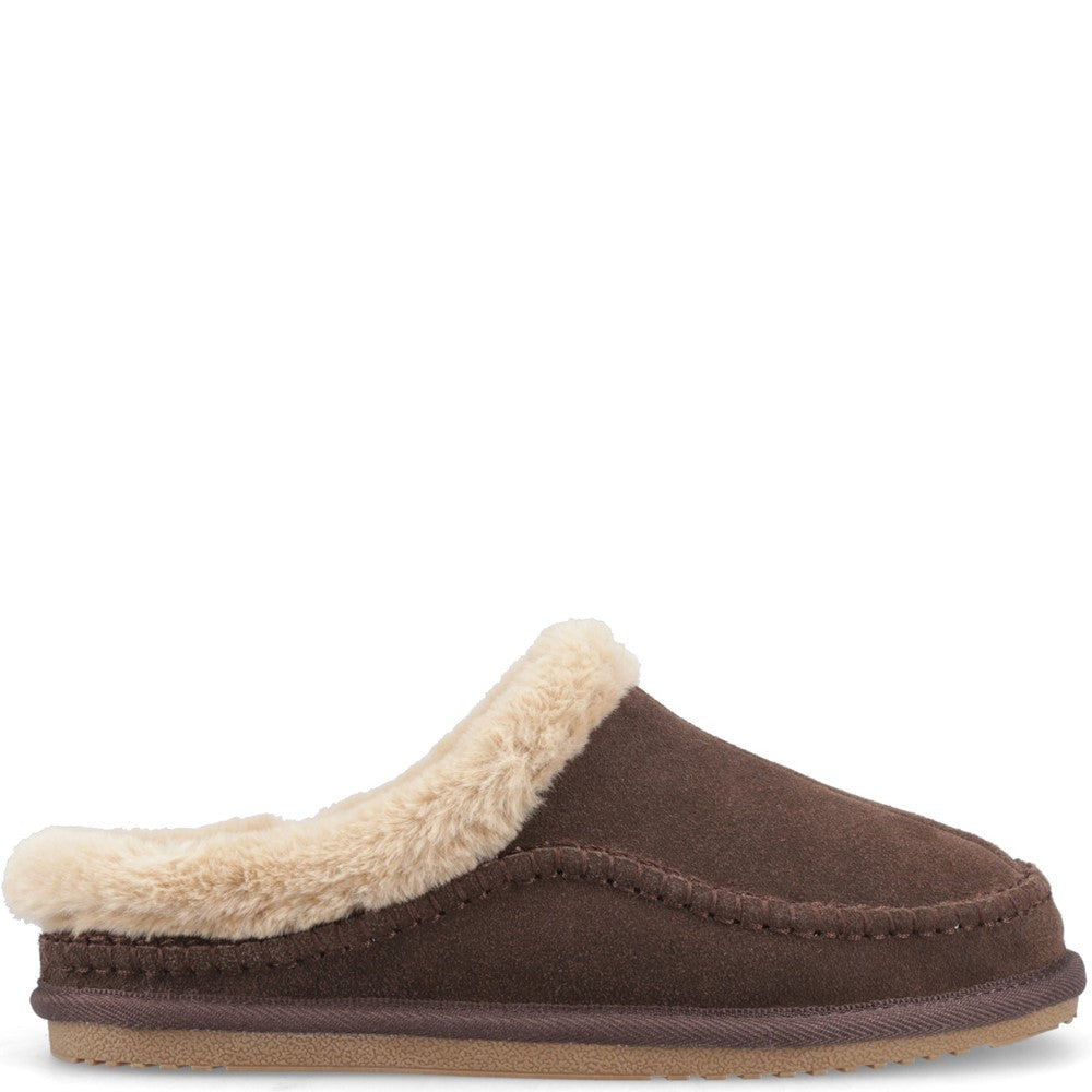 Hush Puppies Anika Womens Mules Chocolate