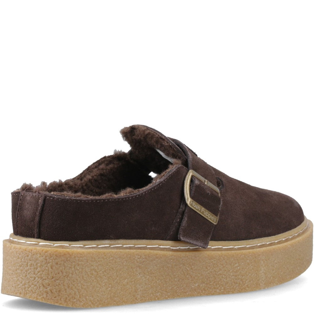 Hush Puppies Blanche Womens Mules Chocolate