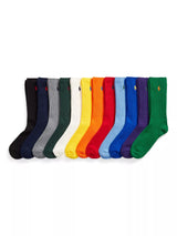 Polo Ralph Lauren CLASSIC CREW Mens Socks Multi 12 Pack