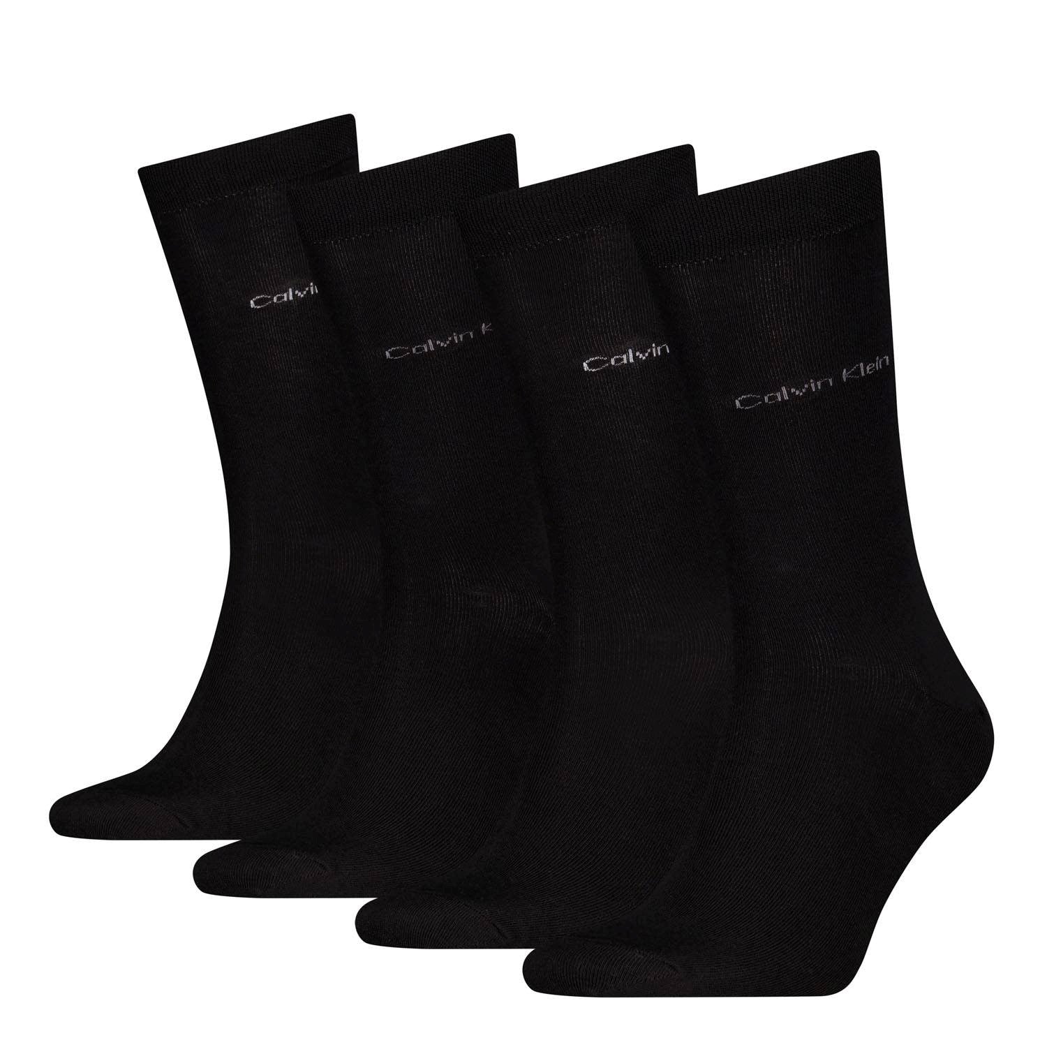 Calvin Klein 4 Pack Giftbox Classic Mens Crew Socks Black
