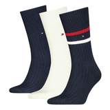 Tommy Hilfiger 3 Pack Giftbox Bootsock Mens Crew Socks Navy