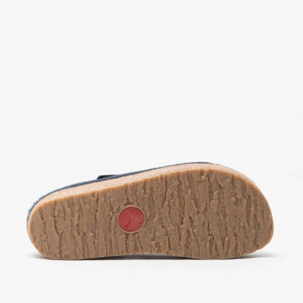 Haflinger FRANZL Womens Mules Mittelblau