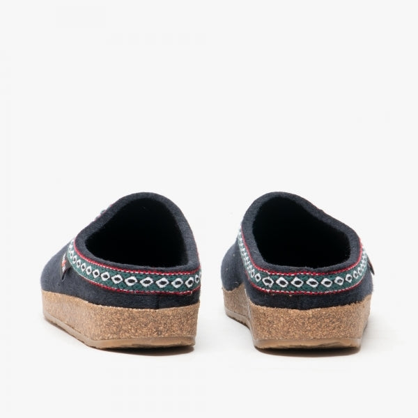 Haflinger FRANZL Womens Mules Mittelblau