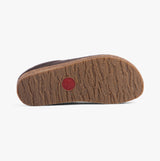 Haflinger TORBEN Womens Slipper Mules Mottled Brown