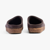 Haflinger TORBEN Womens Slipper Mules Mottled Brown