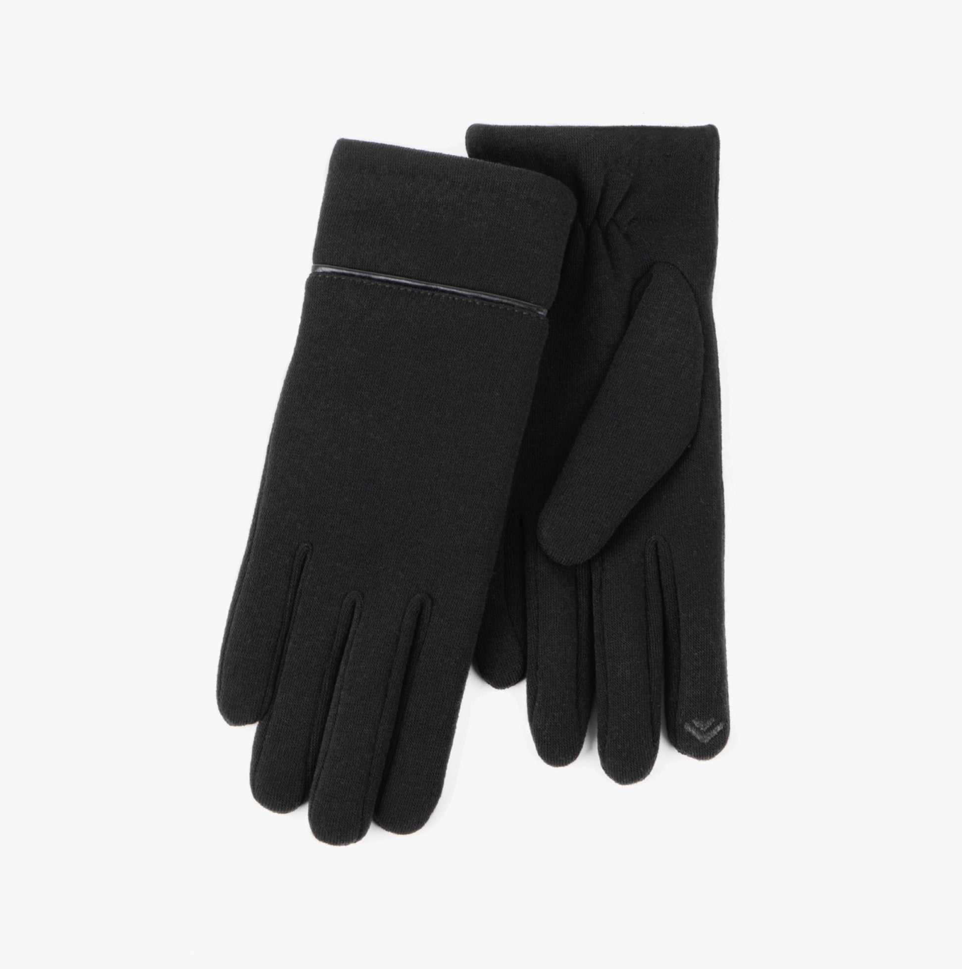 THERMAL SMARTOUCH PIPING Womens Gloves Black