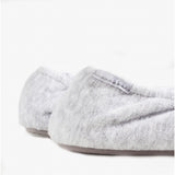 Totes Isotoner TERRY BALLERINA SLIPPERS Womens Full Slippers Grey