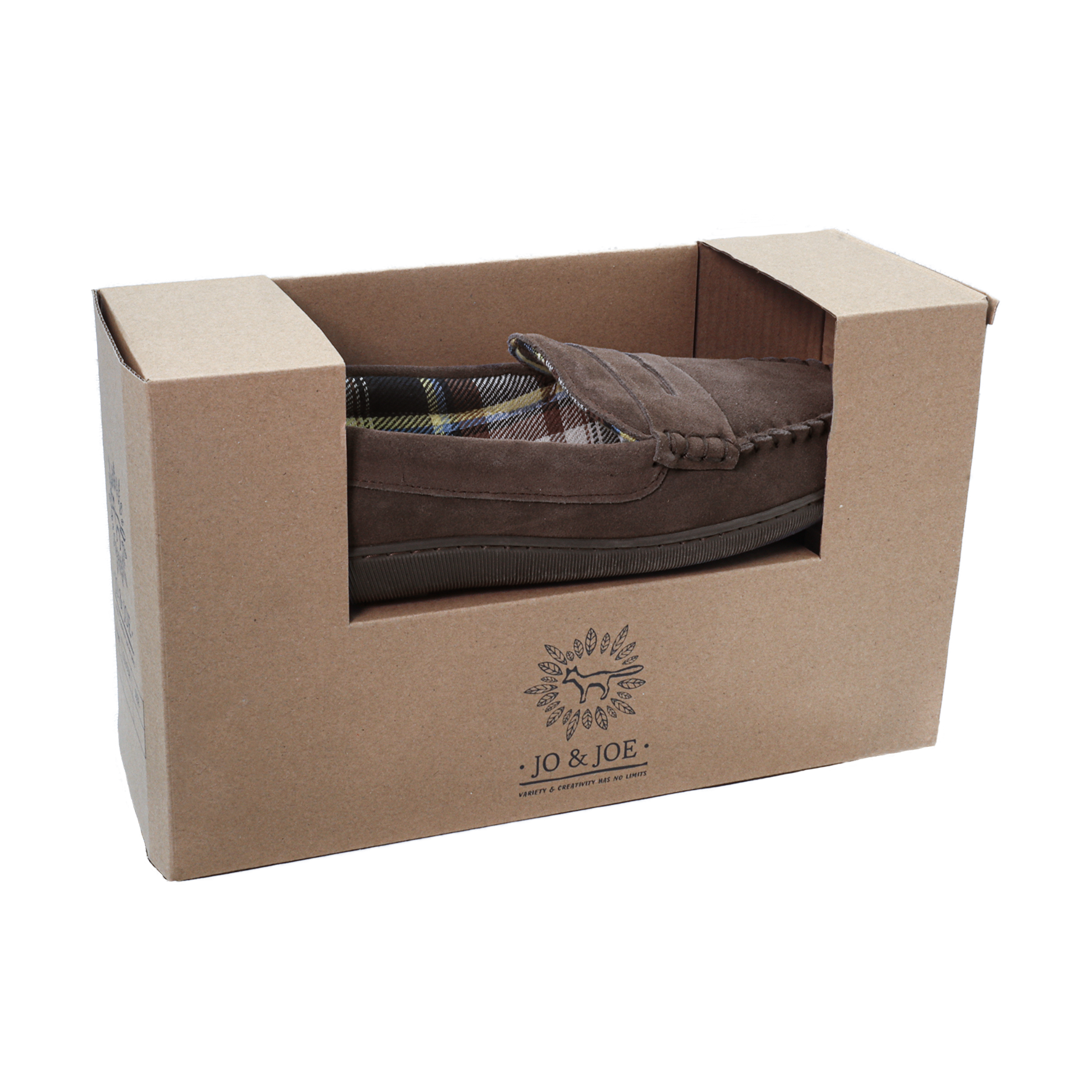 Jo & Joe BEAMSLEY Mens Moccasins Brown