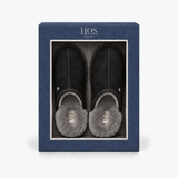 HOS Sheepskin EDWIN Mens Mules Black