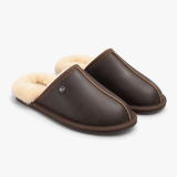 HOS Sheepskin EDWIN Mens Mules Brown