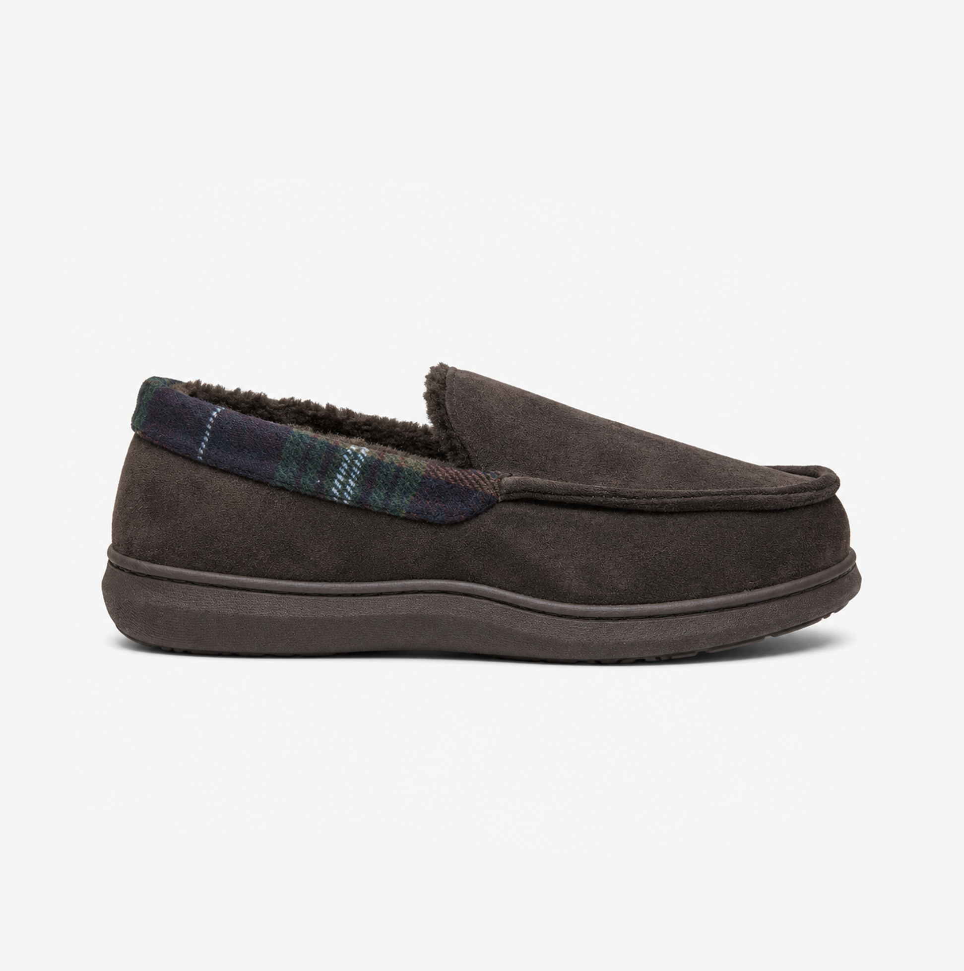Jo & Joe ST ANDREWS Mens Moccasin Slippers Brown