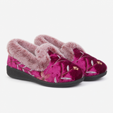 Jo & Joe MABEL Womens Full Slippers Burgundy