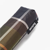 Barbour PORTREE Classic Umbrella Multi detail view of the handle and fabric pattern.