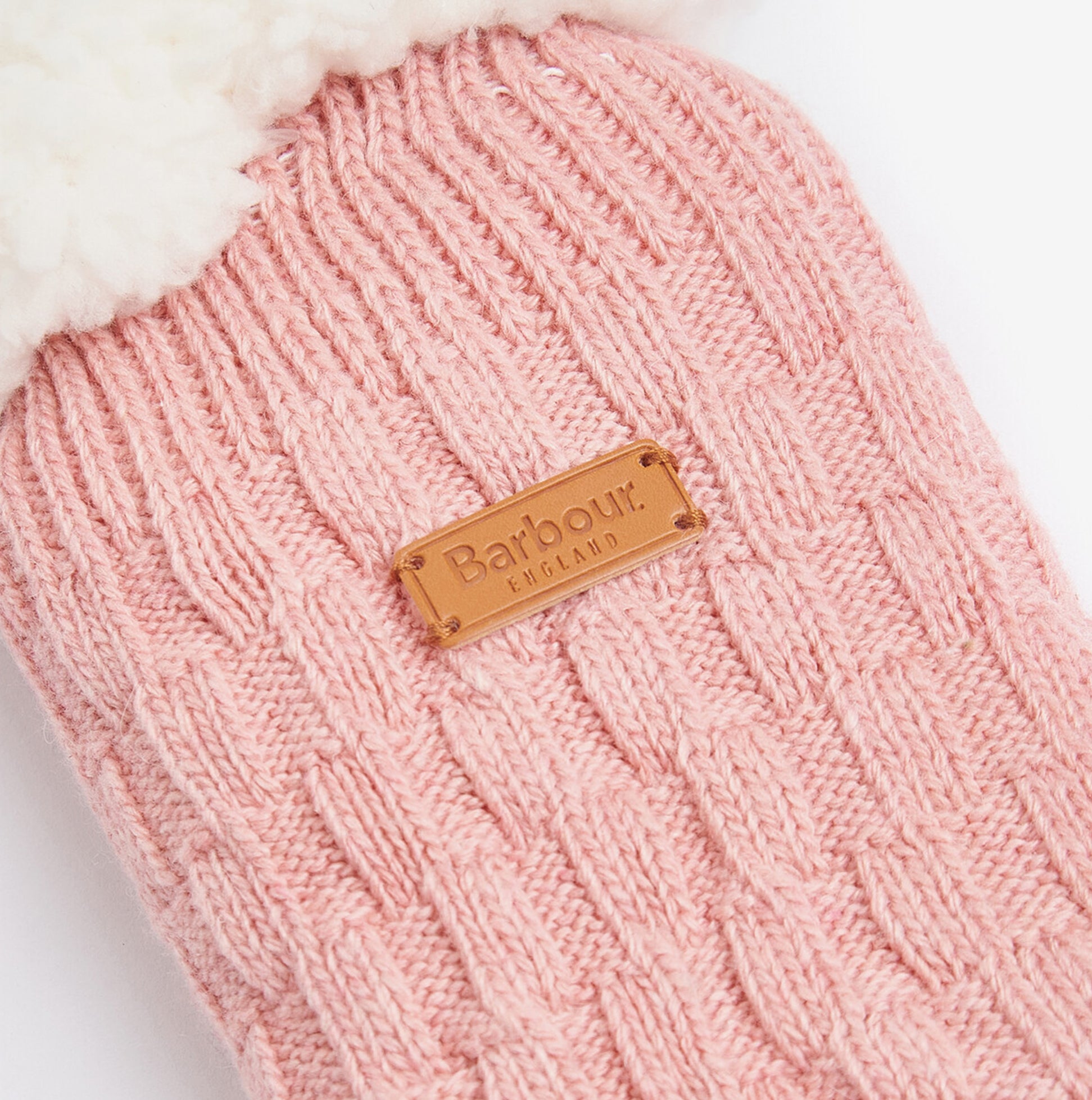 Barbour CABLE KNIT LOUNGE Socks Womens Socks Dusty Pink