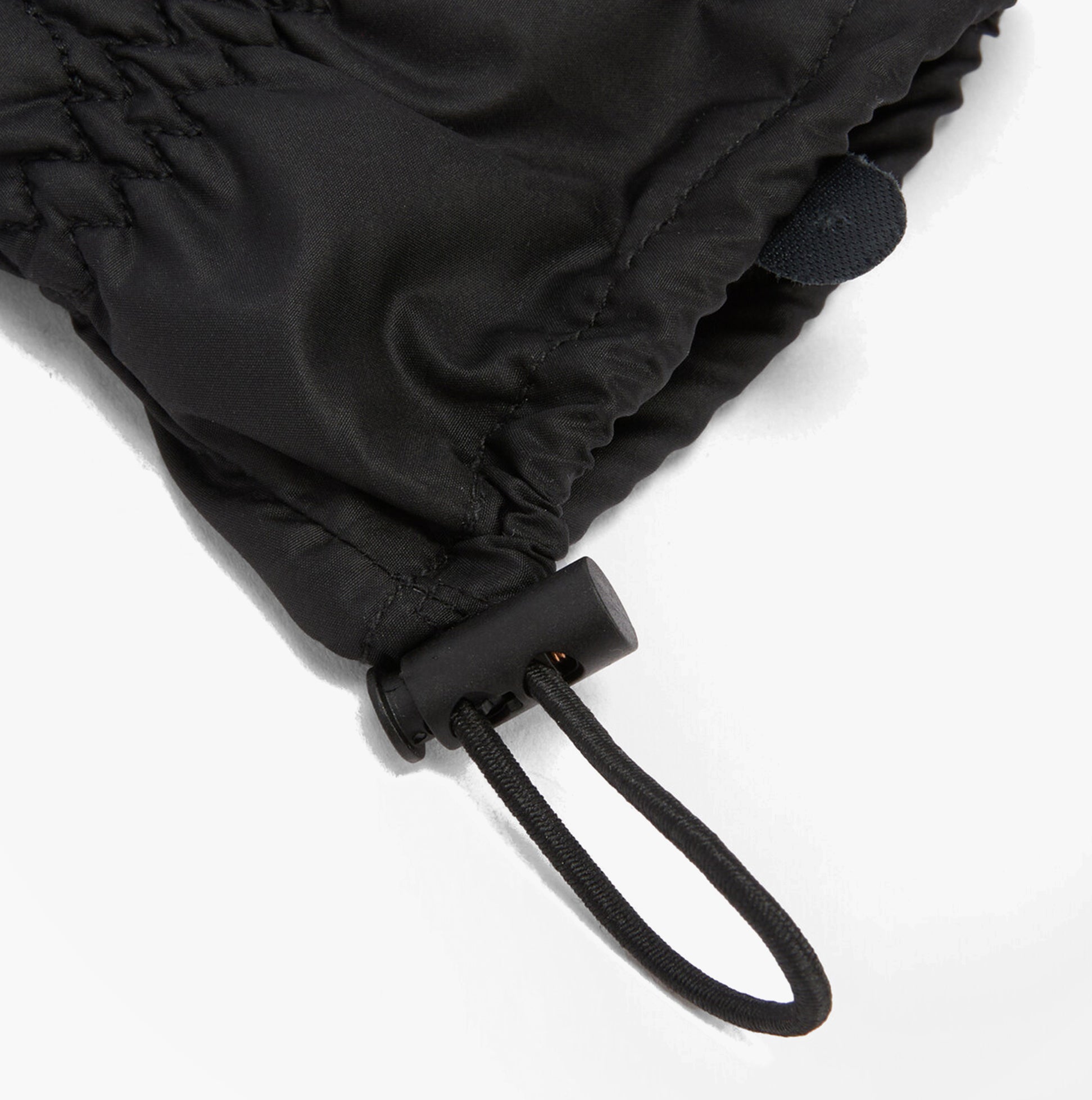 Barbour JONI WATERPROOF Womens Touchscreen Gloves Black detail view showing adjustable cuff and material texture.