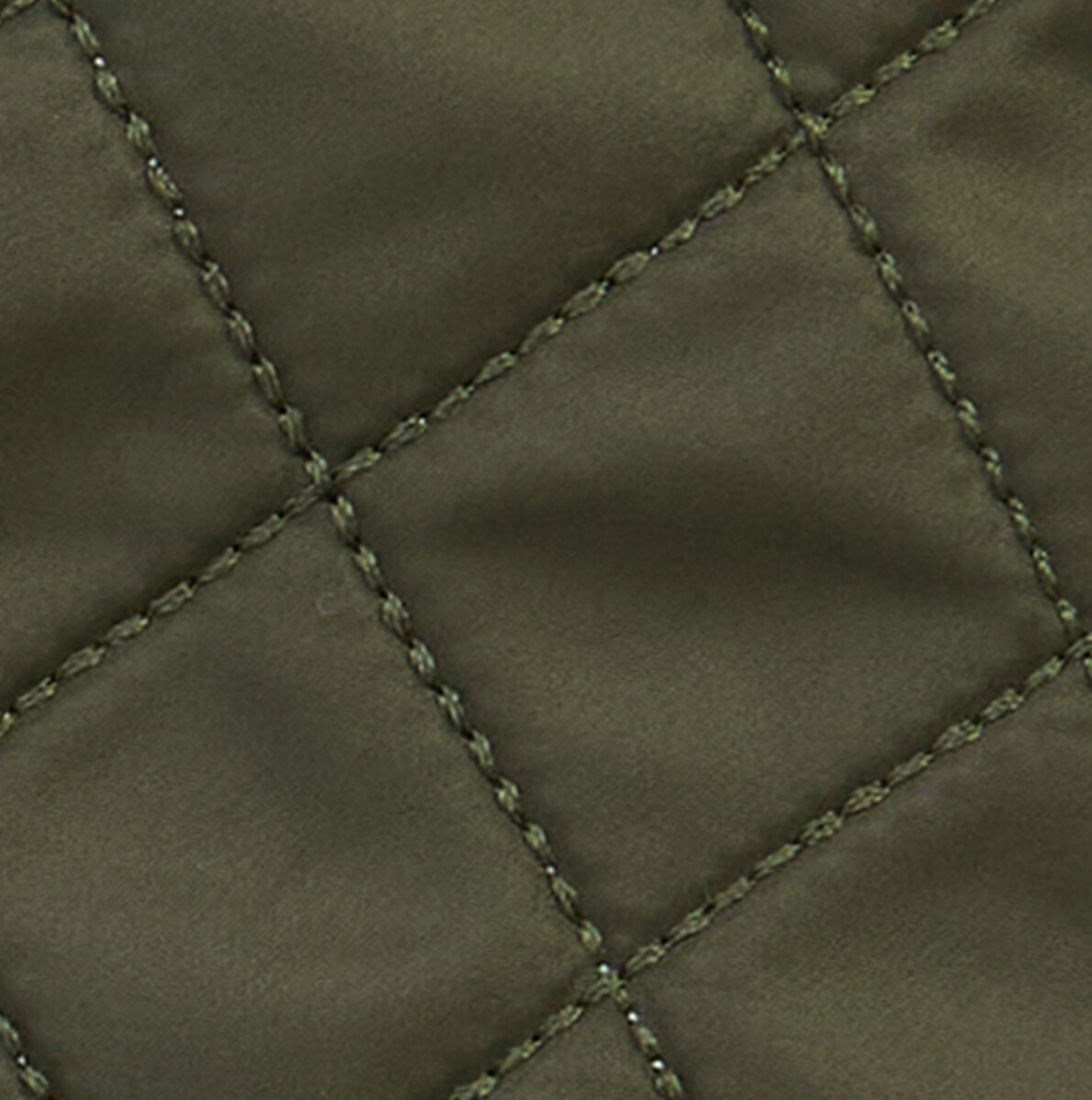 Barbour JONI WATERPROOF Womens Touchscreen Gloves Forest close-up view of quilted fabric texture.