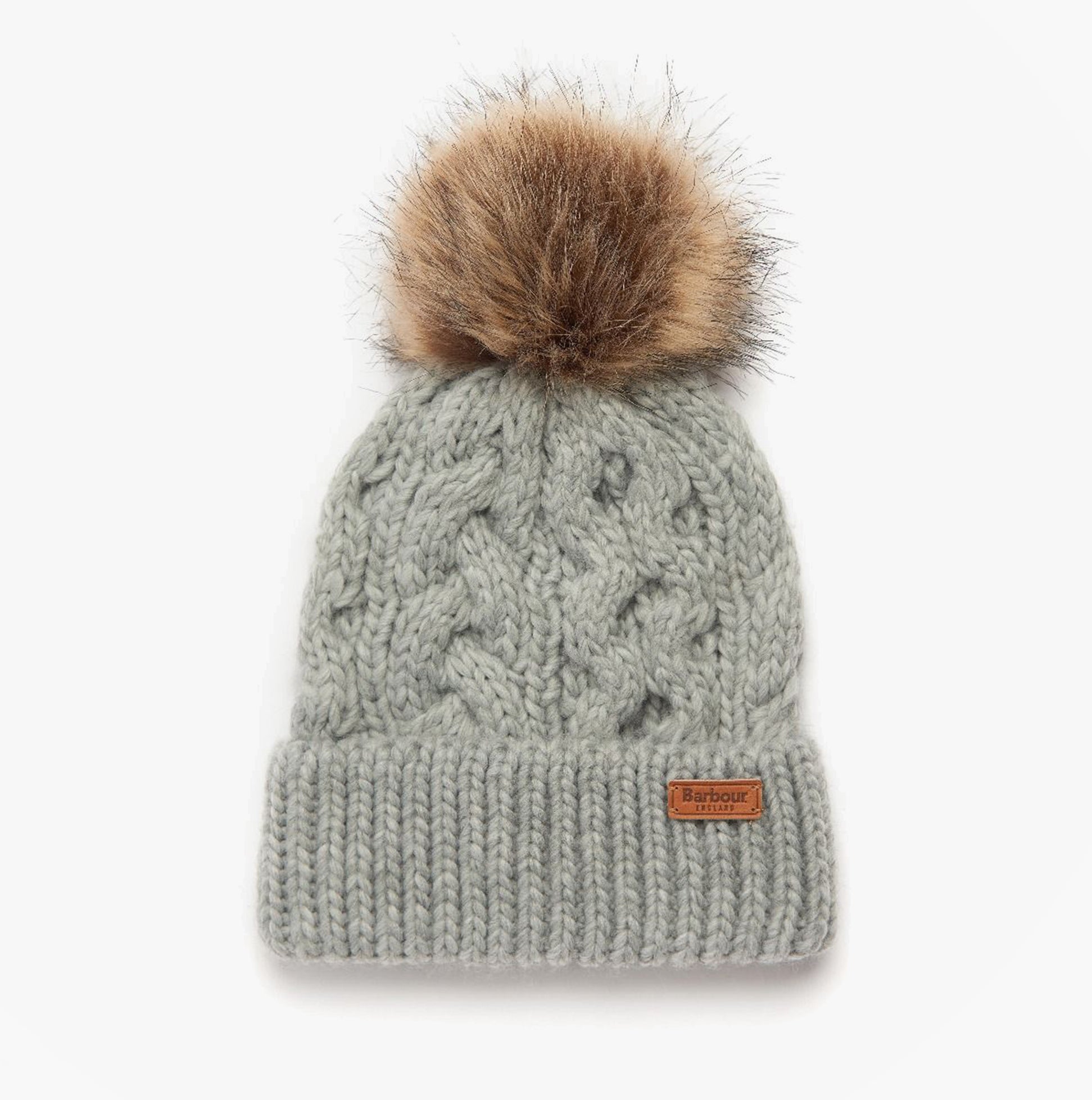 Barbour PENSHAW BEANIE & SCARF Womens Gift Set Grey