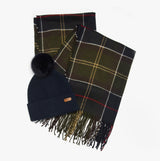 Barbour DOVER BEANIE & HAILES SCARF Womens Gift Set Classic