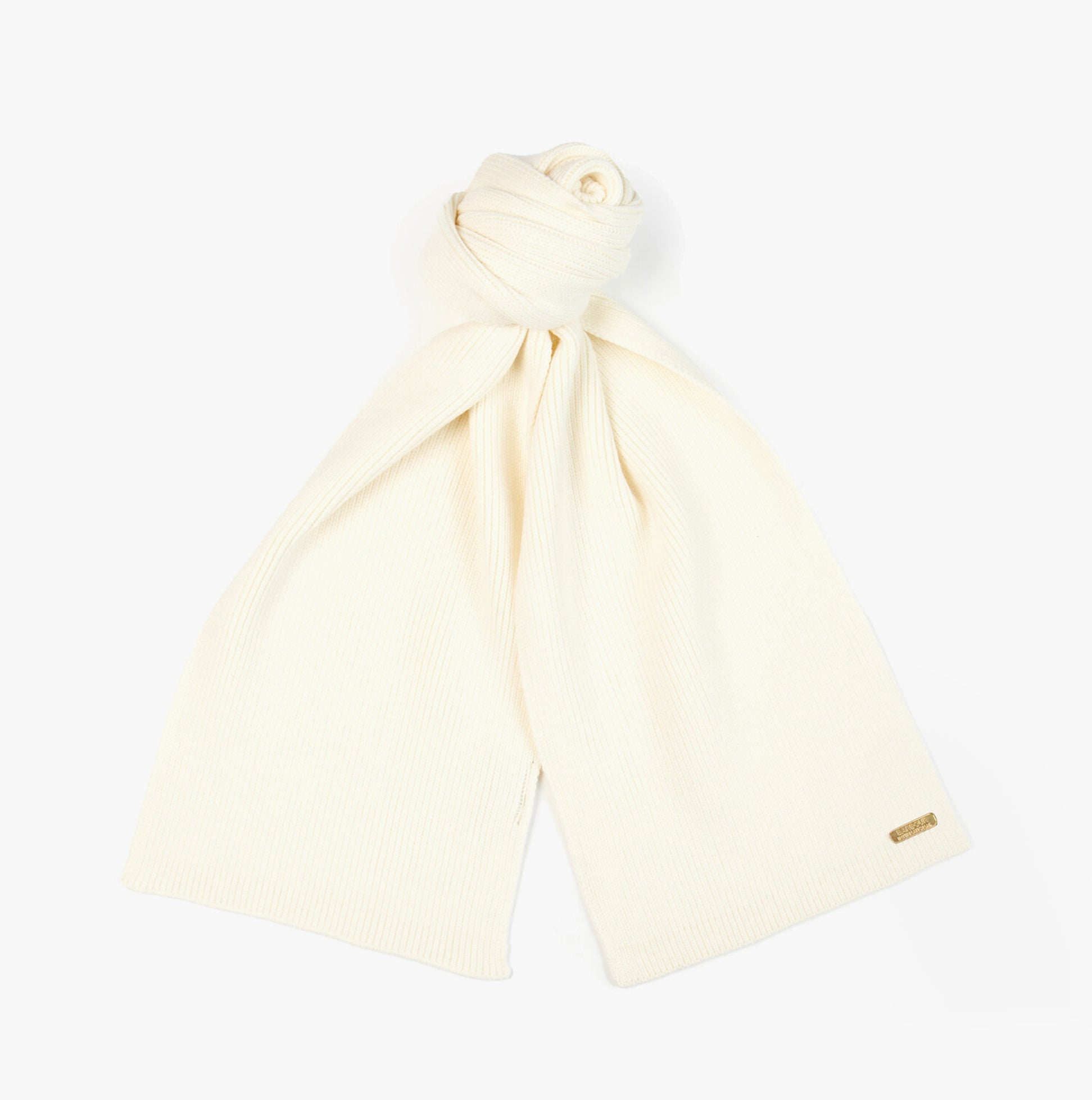 Barbour MALLORY BEANIE & SCARF Womens Gift Set Optic White