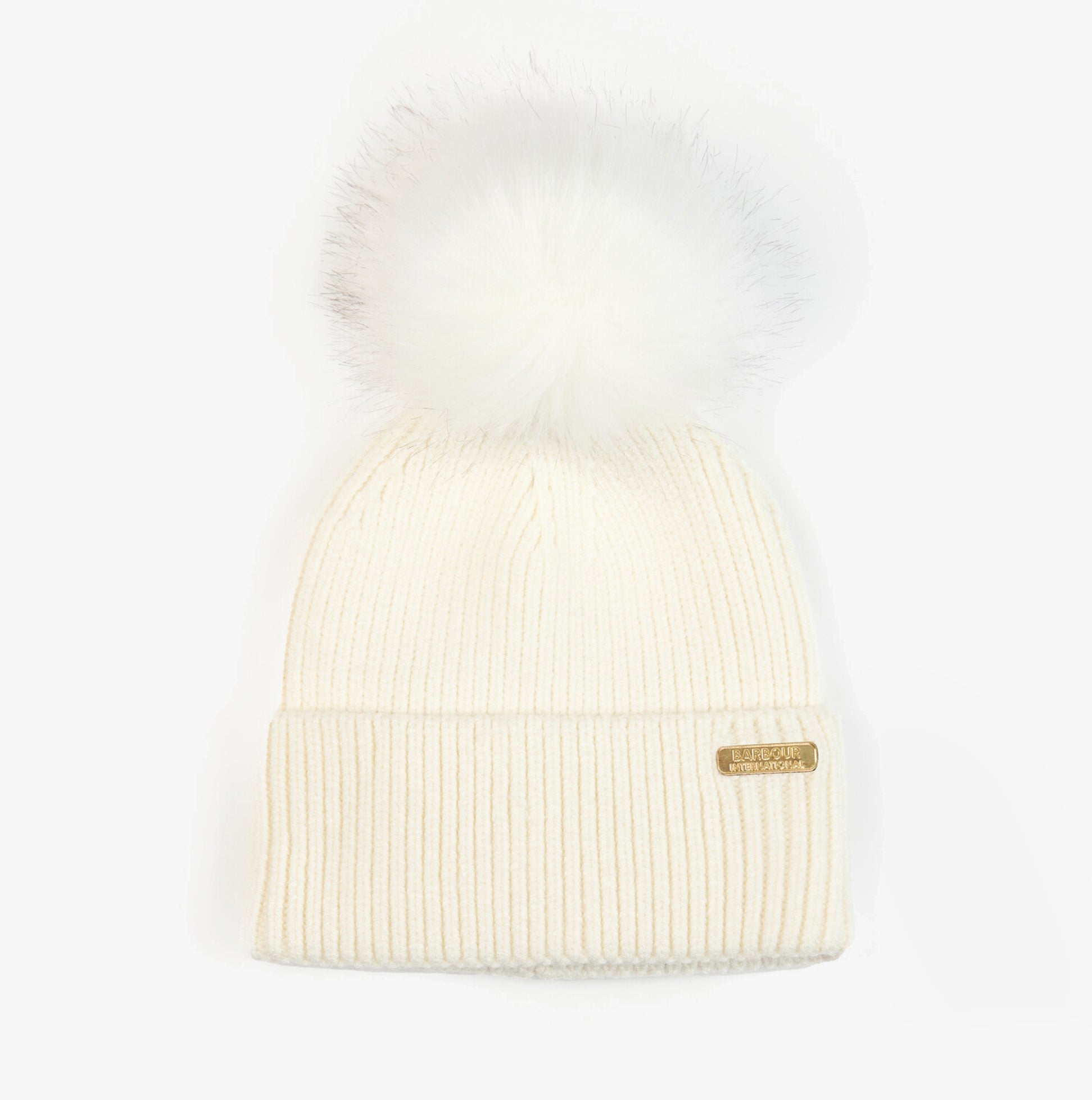 Barbour MALLORY BEANIE & SCARF Womens Gift Set Optic White