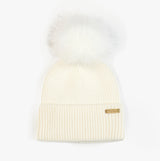 Barbour MALLORY BEANIE & SCARF Womens Gift Set Optic White