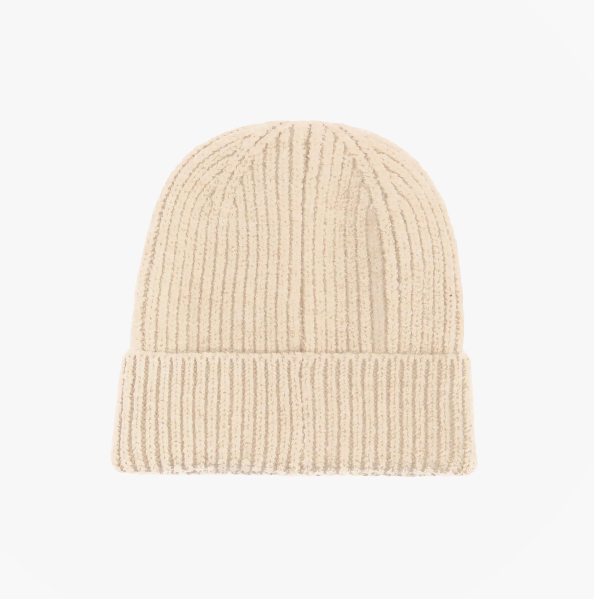 Barbour PENDLE BEANIE & BLAIR SCARF Gift Set Womens Hessian Navy detail view of beige beanie.