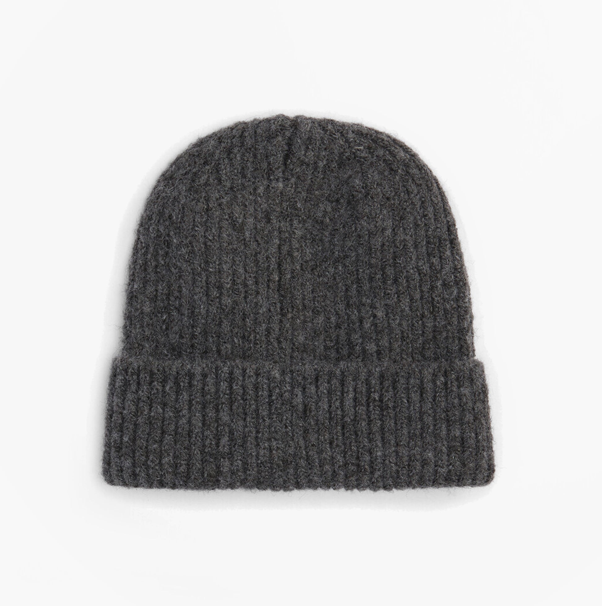 Barbour PENDLE BEANIE & BLAIR SCARF Gift Set Womens Monochrome front view of gray beanie.