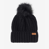 Barbour SALTBURN Womens Pom-Pom Beanie Black