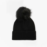 Barbour MALLORY POM Womens Beanie Black