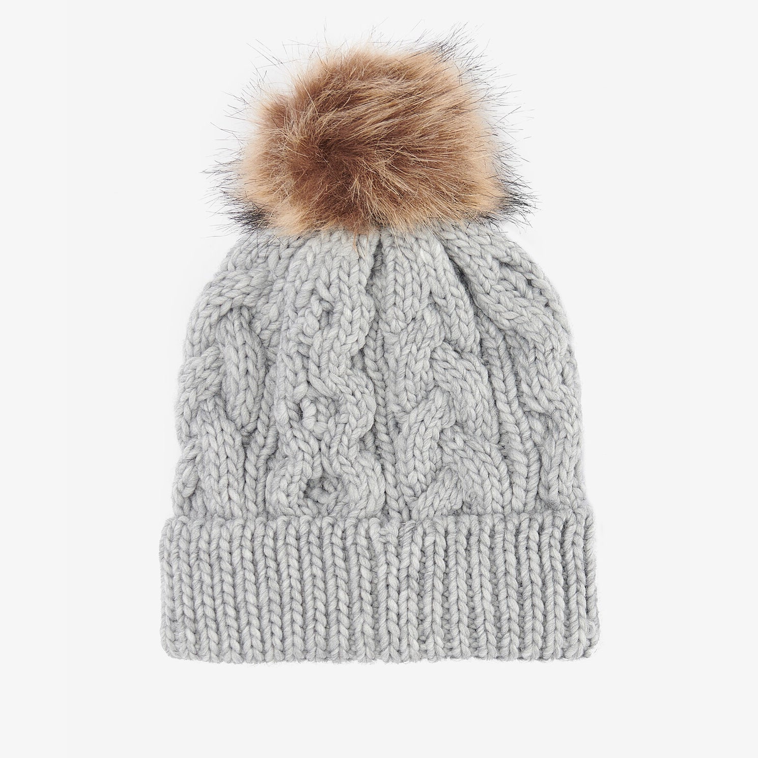Barbour PENSHAW Womens Pom-Pom Beanie Grey