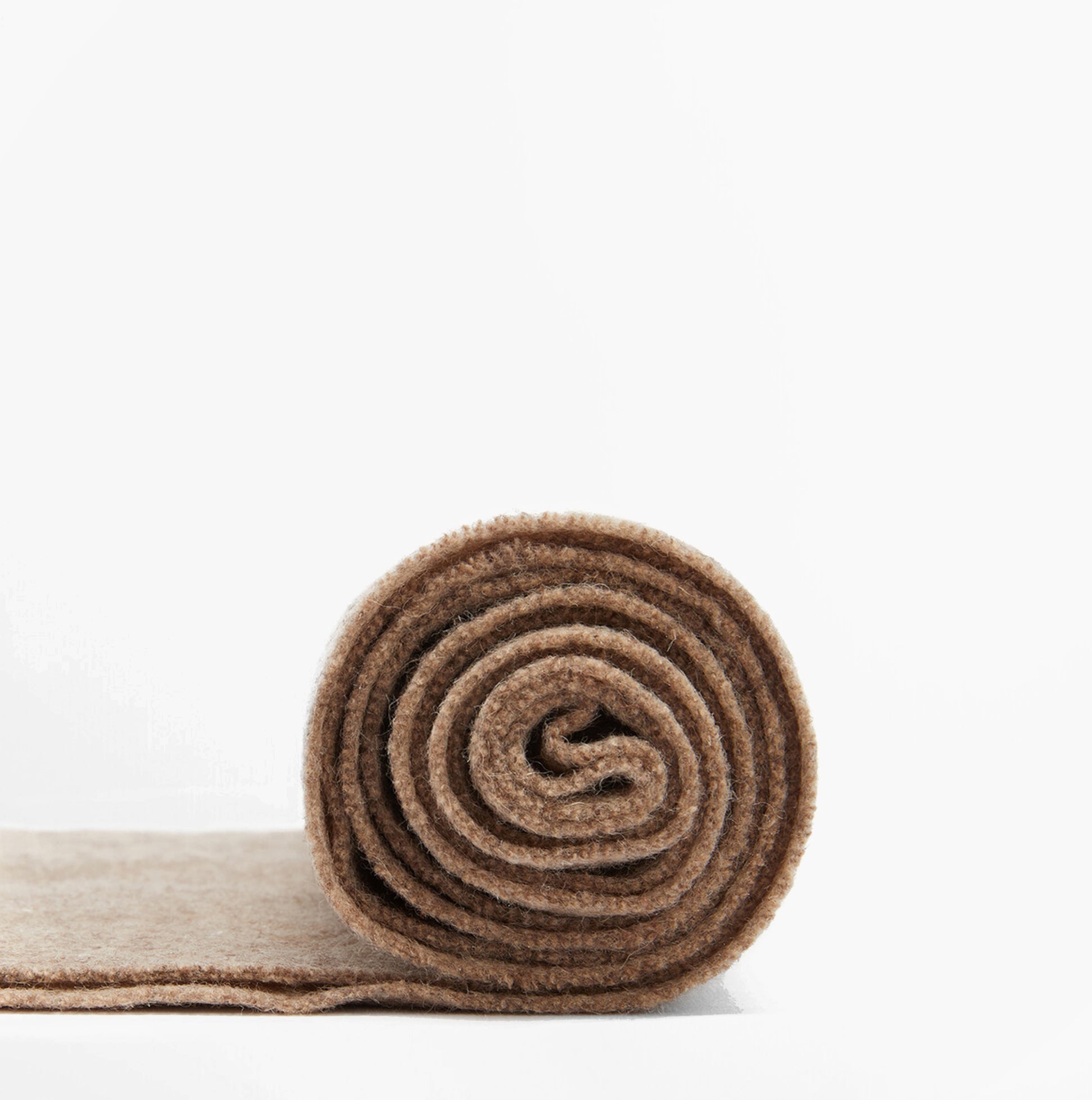 Barbour LAMBSWOOL WOVEN Womens Winter Oatmeal rolled scarf side view showcasing soft texture.