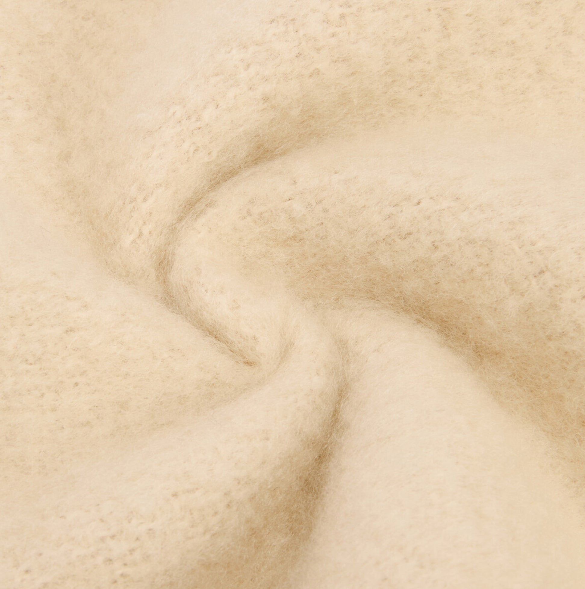 Barbour ELLISON Womens Winter Oatmeal fabric detail close-up view showcasing soft texture and rich color.