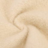 Barbour ELLISON Womens Winter Oatmeal fabric detail close-up view showcasing soft texture and rich color.