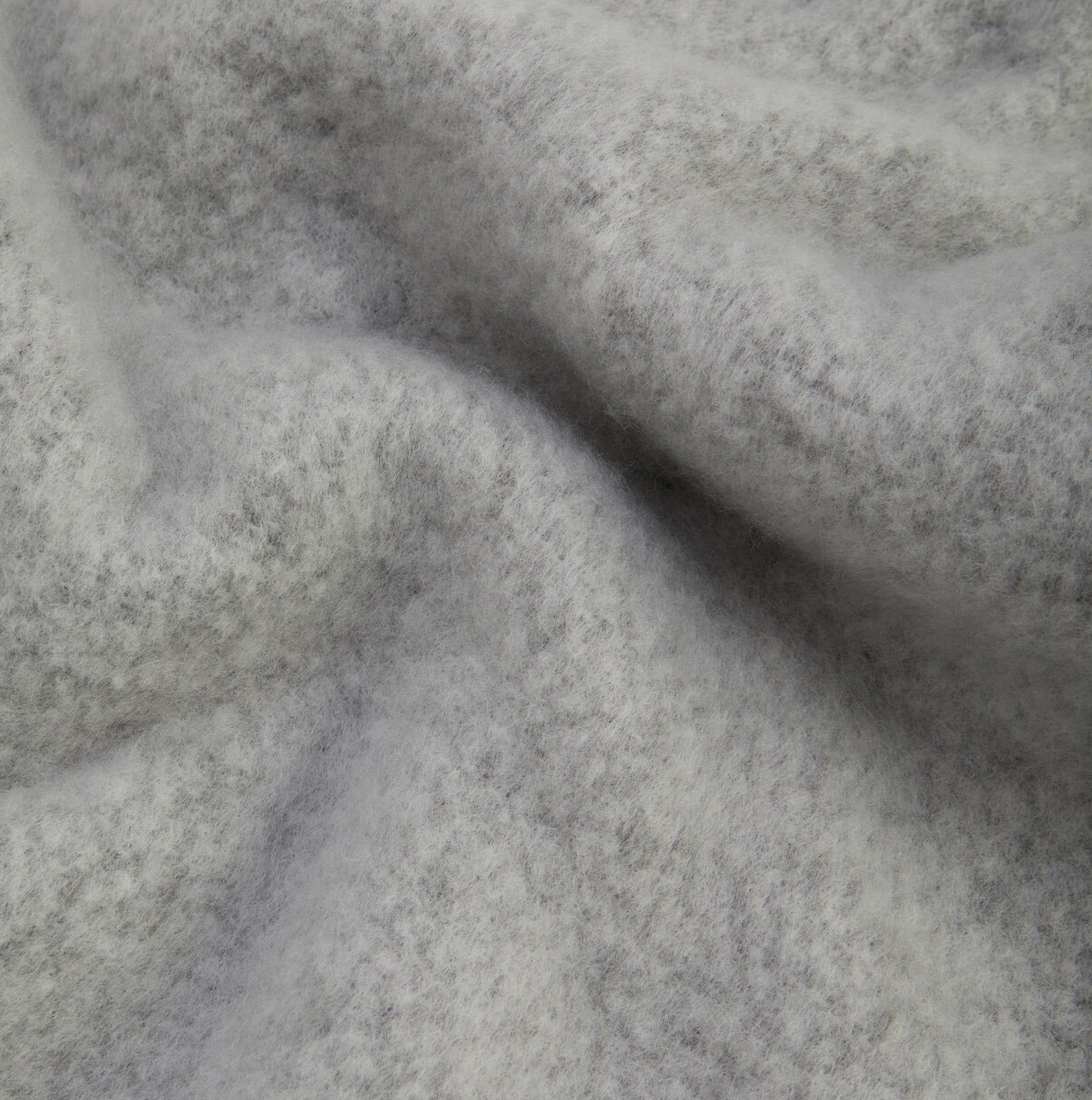 Barbour ELLISON Womens Winter Light Grey close-up view of soft polyester fabric texture.