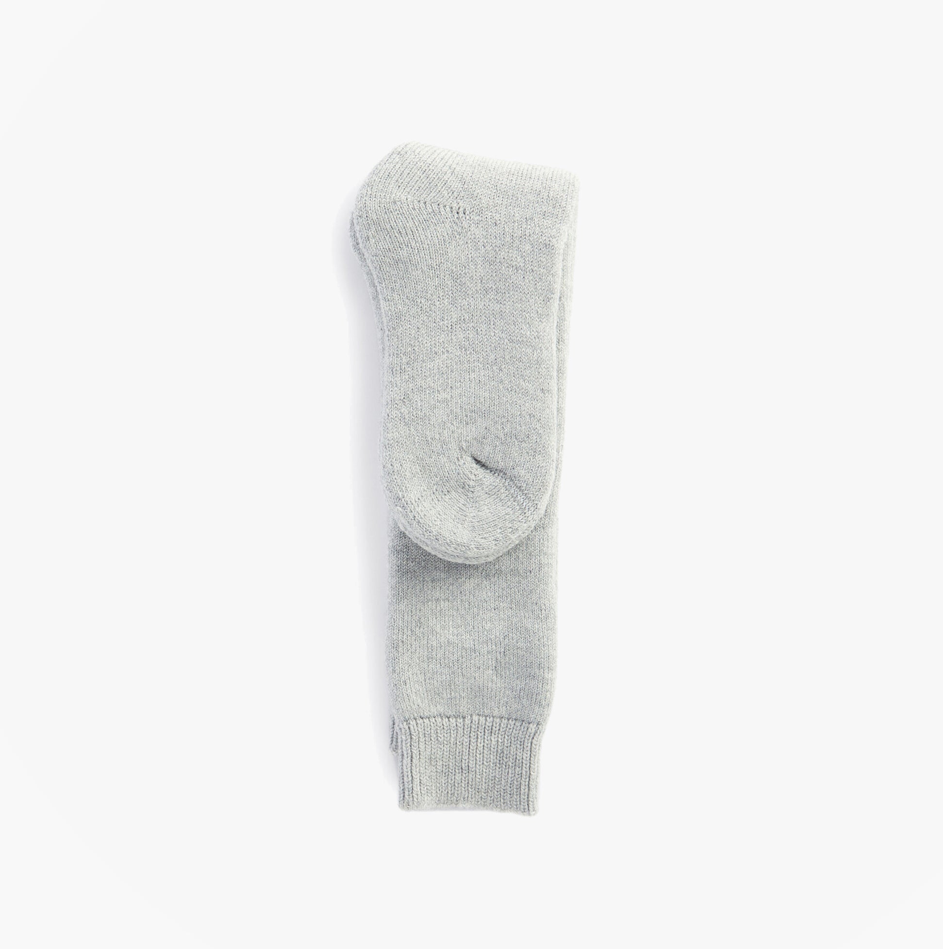 Barbour WELLINGTON KNEE Sock Womens Socks Light Grey side view showcasing soft Merino Wool blend material.
