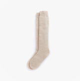 Barbour WELLINGTON KNEE Sock Womens Socks Sand Beige front view showing the soft material and knee-high design.