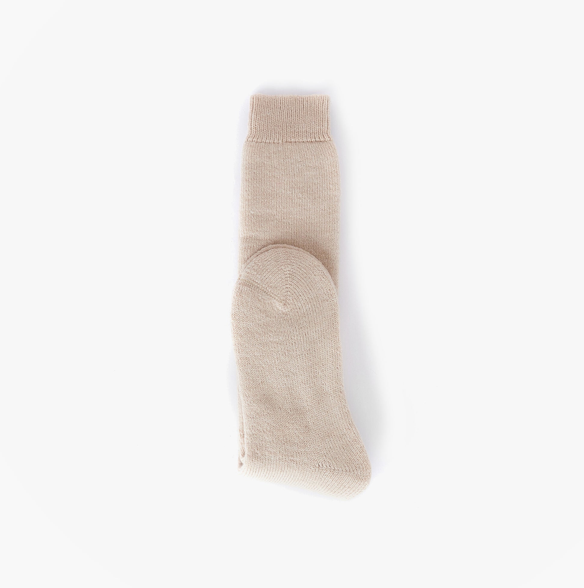 Barbour WELLINGTON KNEE Sock Womens Socks Sand Beige front view showing soft texture and design details.